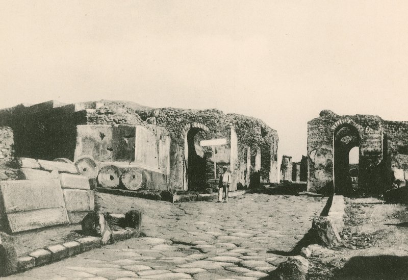 The Herculaneum Gate as it is by Italian School