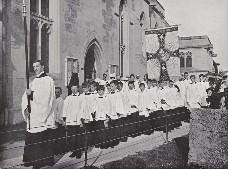 Clipping the Church, the Procession by J. Benjamin Stone