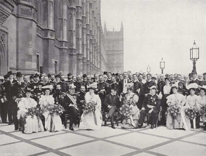 French Naval Officers at Westminster by J. Benjamin Stone