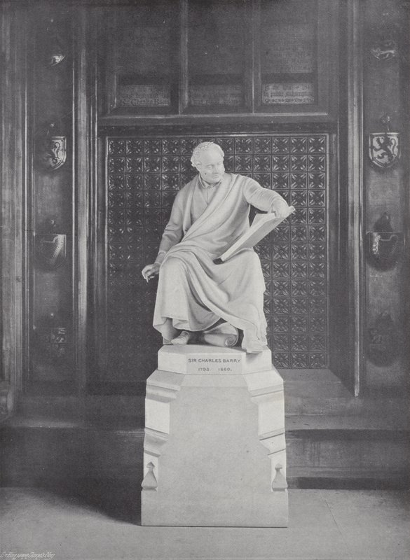 Statue of Sir Charles Barry by J. Benjamin Stone