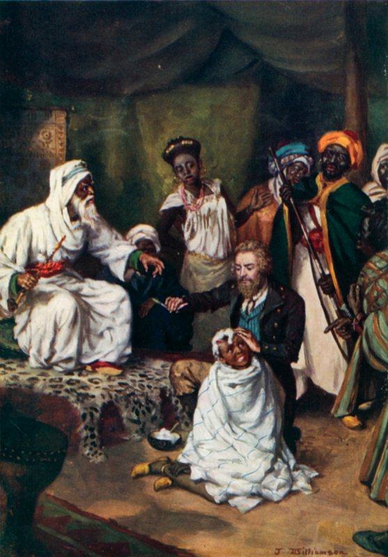 Mungo Park, Employed as a barber by the Emir Ali by J. Williamson