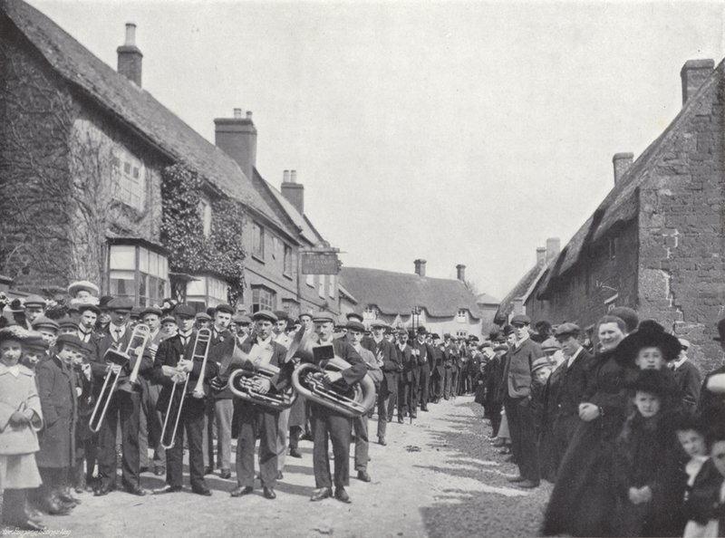 Hallaton Hare Pie Festival, the Procession by J. Benjamin Stone