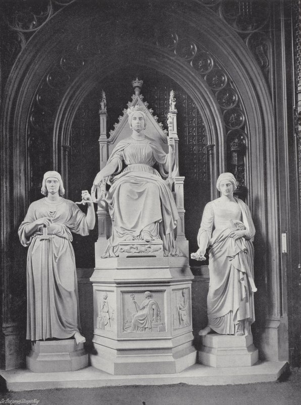Statue of Queen Victoria by J. Benjamin Stone