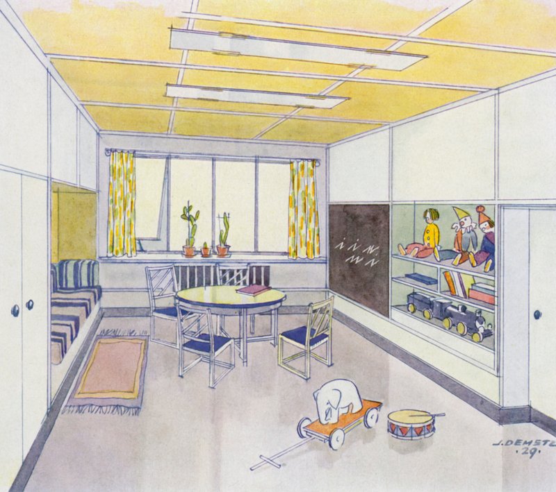 1930s interiors: Nursery by J. Demetz