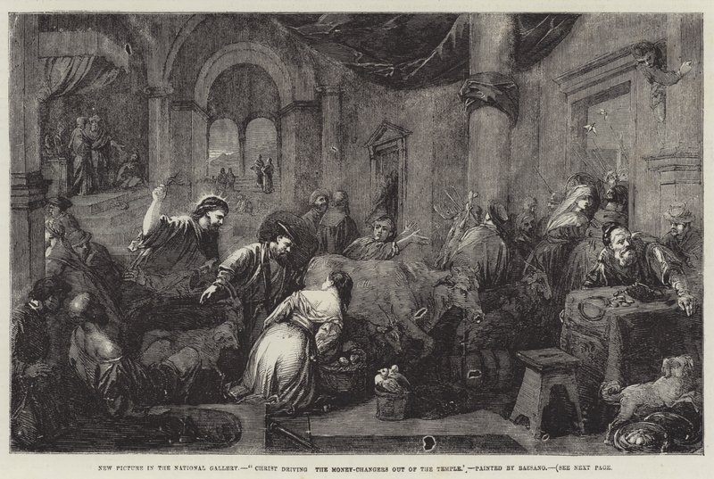 Christ Driving the Money-Changers Out of the Temple by Jacopo Bassano