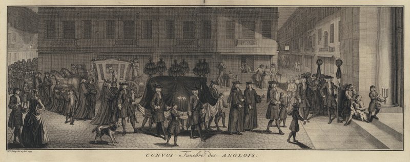 English Funeral Procession by Jakob van der Schley
