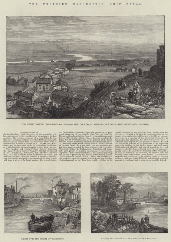 The Proposed Manchester Ship Canal by James Burrell Smith