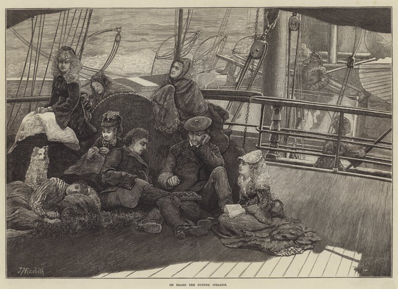 On Board the Dundee Steamer by James Macbeth