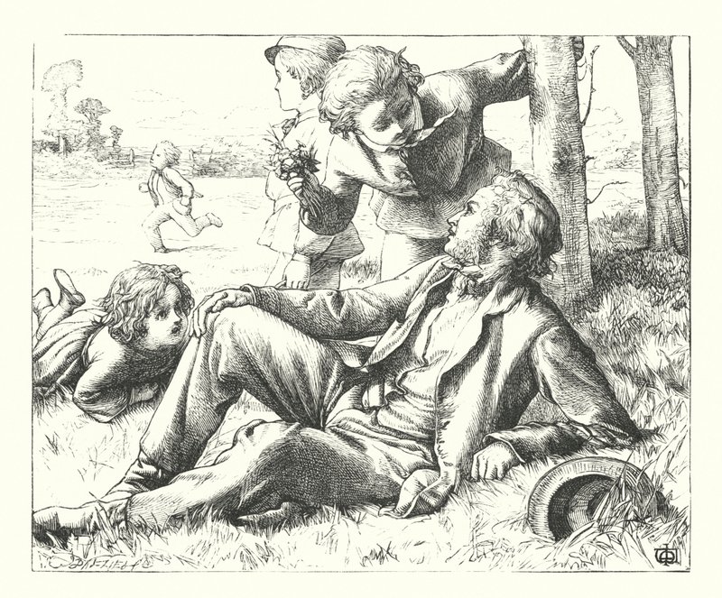 Sunday in the Fields by James Dawson Watson