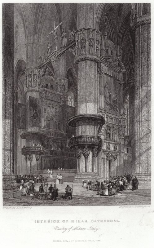 Interior of Milan Cathedral by James Duffield Harding