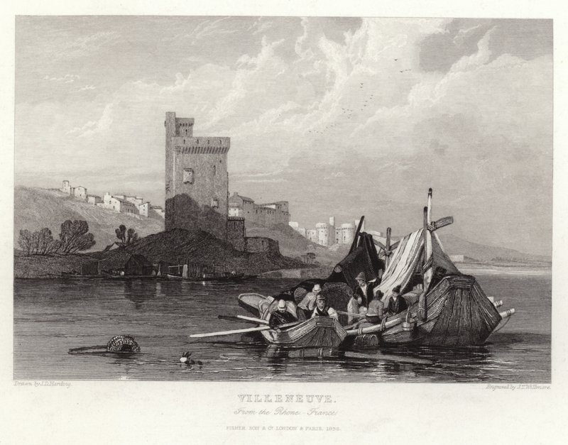 Villeneuve from the Rhone by James Duffield Harding