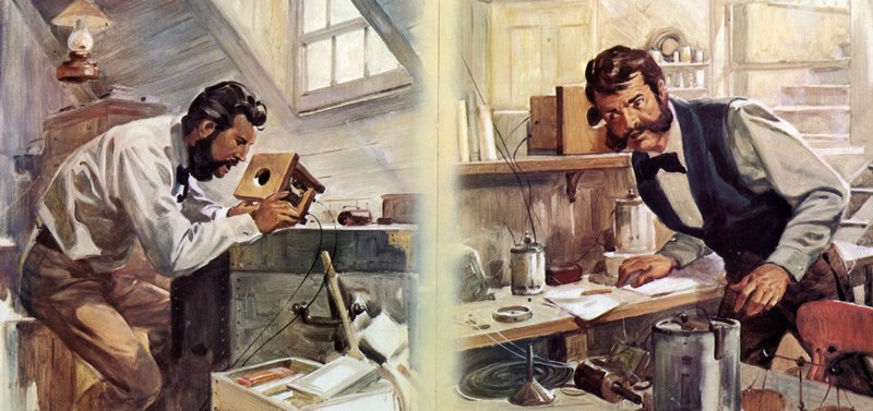 The first telephone call by James Edwin McConnell