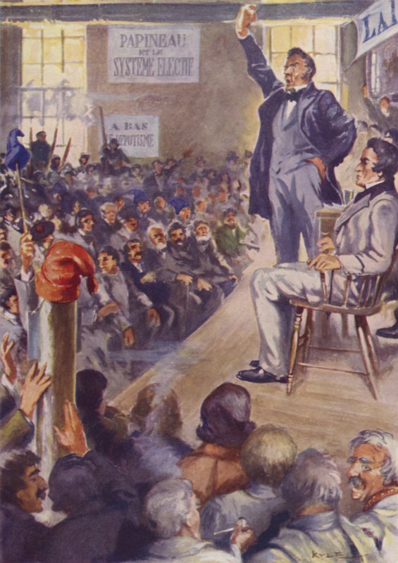 A Political Meeting in Lower Canada by James Fergus Kyle