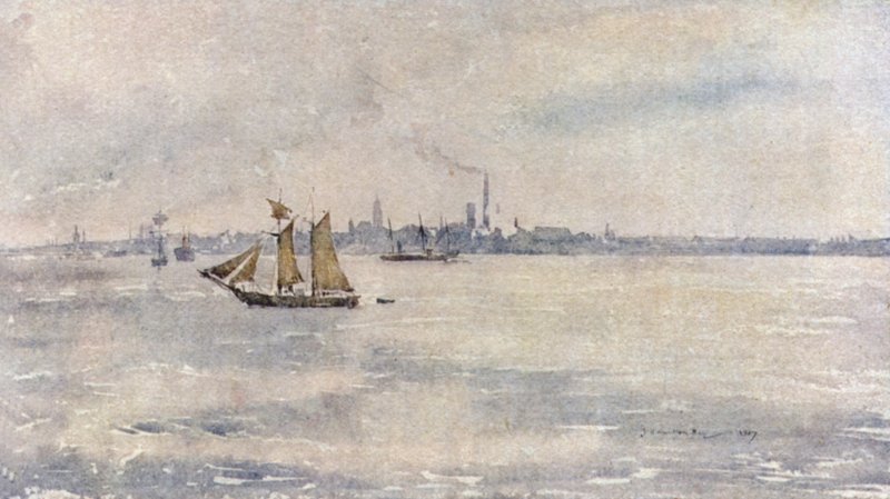 Birkenhead from the River by James Hamilton Hay