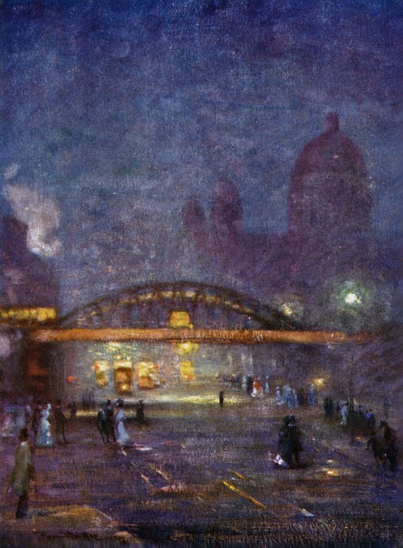 Overhead Railway from James Street by James Hamilton Hay