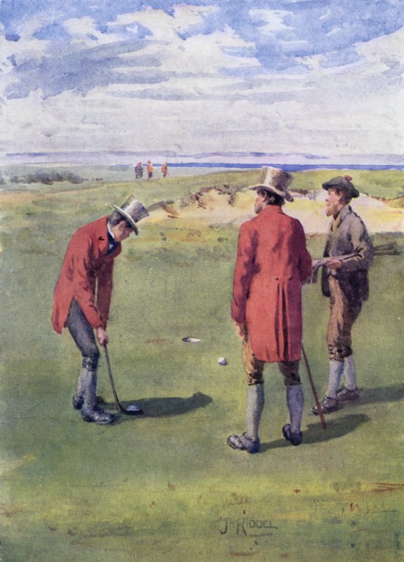 Golfers on Leith Links by James Riddel