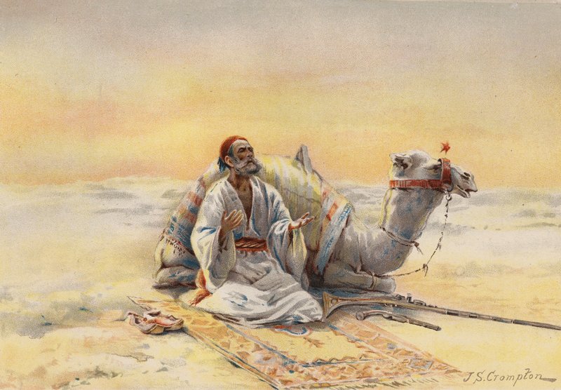 Prayer in the desert by James Shaw Crompton