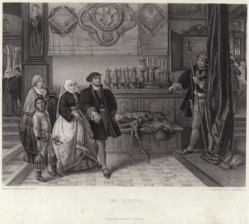 The Guests by Jan August Hendrik Leys