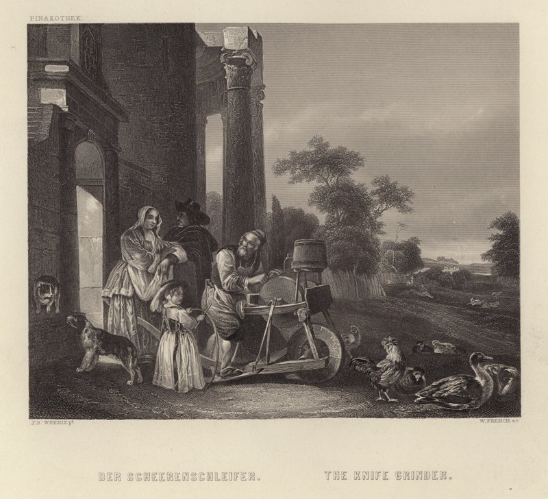 The Knife Grinder by Jan Baptist Weenix
