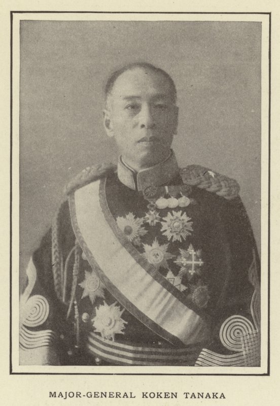 Major-General Koken Tanaka by Japanese Photographer