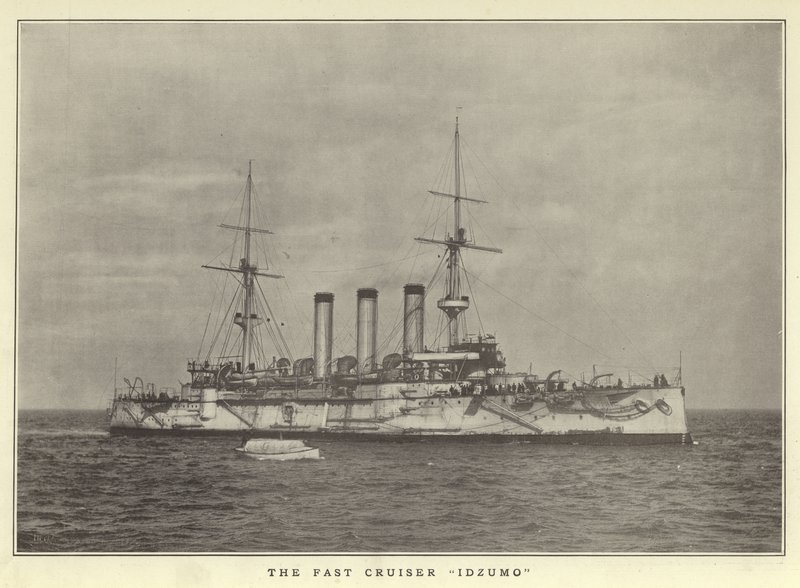 The Fast Cruiser Idzumo by Japanese Photographer