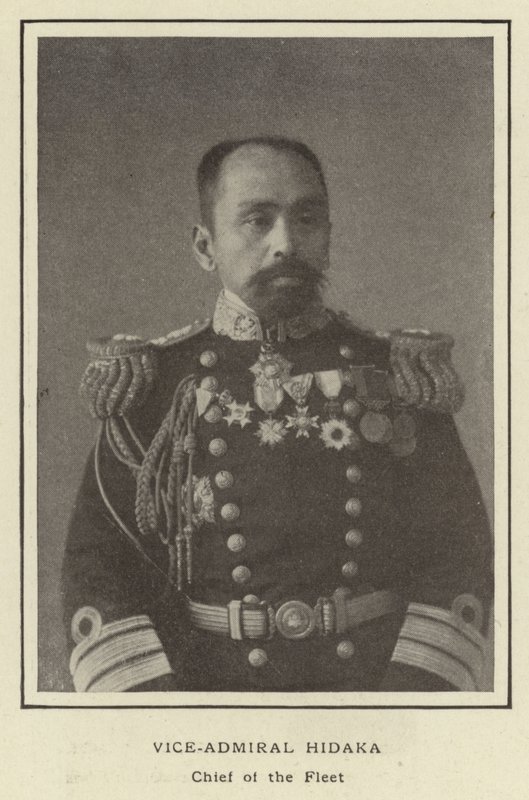 Vice-Admiral Hidaka, Chief of the Fleet by Japanese Photographer
