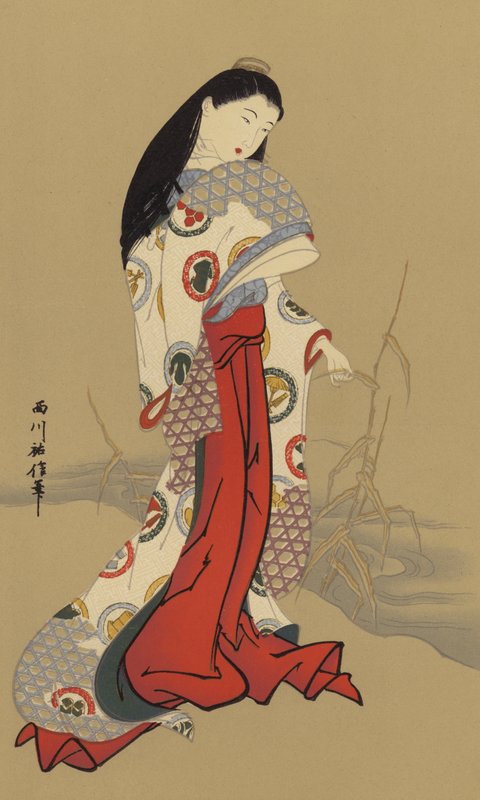 A Girl of the Genroku Age by Japanese School