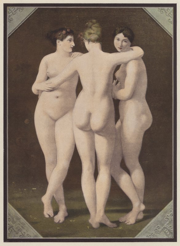The Three Graces by Jean Baptiste (after) Regnault