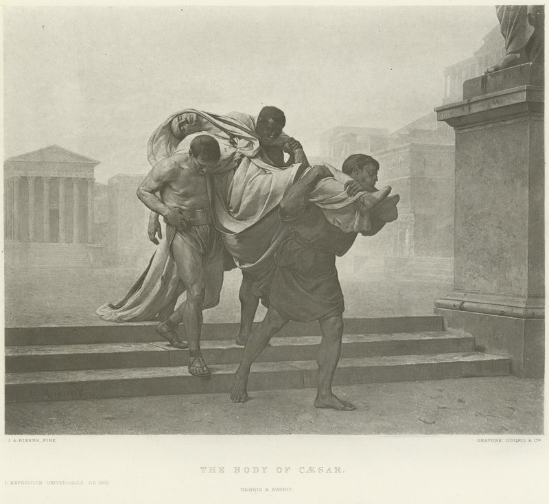 The body of Caesar by Jean Andre Rixens