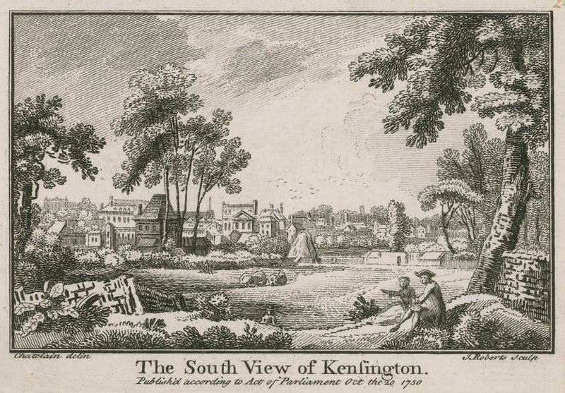 The South View of Kensington by Jean Baptiste Claude Chatelain