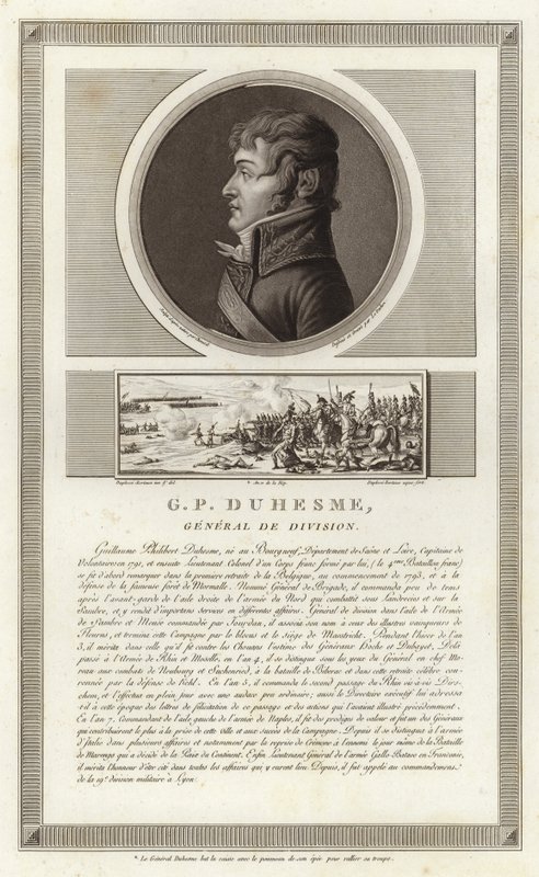 Portrait of Guillaume Philibert Duhesme by Jean Duplessi Bertaux