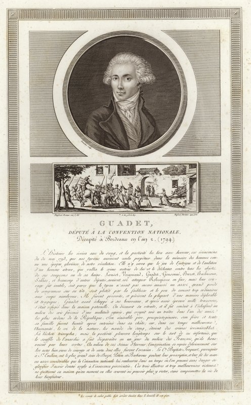 Portrait of Marguerite-Elie Guadet by Jean Duplessi Bertaux