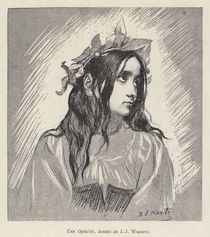Ophelia by Jean Joseph Weerts