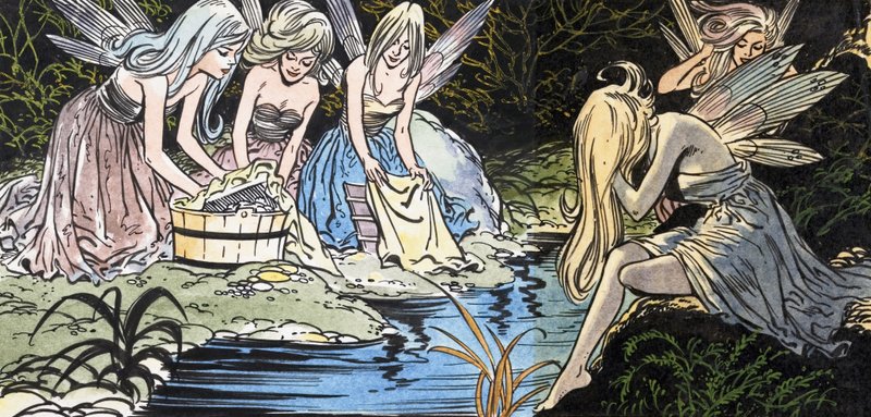 Fairies Washing by Jesus Blasco