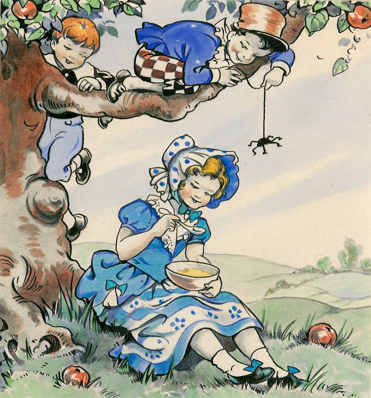 Little Miss Muffet by Jesus Blasco