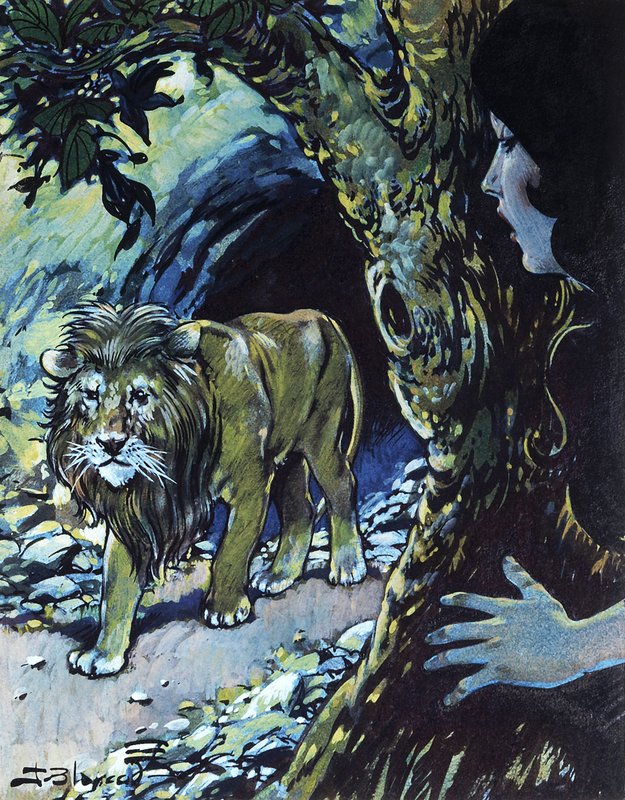 The Enchanted Lion by Jesus Blasco