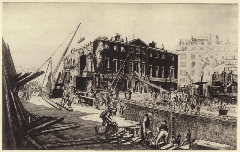 Demolishing Devonshire House by Job Nixon