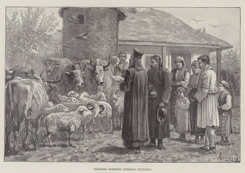Blessing Domestic Animals, Bulgaria by Johann Nepomuk Schonberg