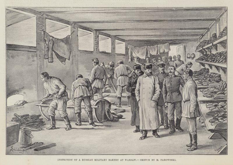 Inspection of a Russian Military Bakery at Warsaw by Johann Nepomuk Schonberg