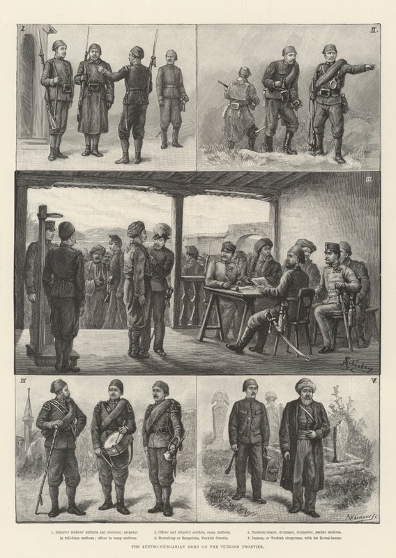 The Austro-Hungarian Army on the Turkish Frontier by Johann Nepomuk Schonberg