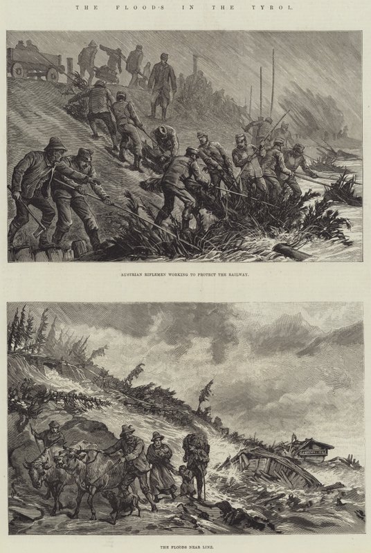 The Floods in the Tyrol by Johann Nepomuk Schonberg