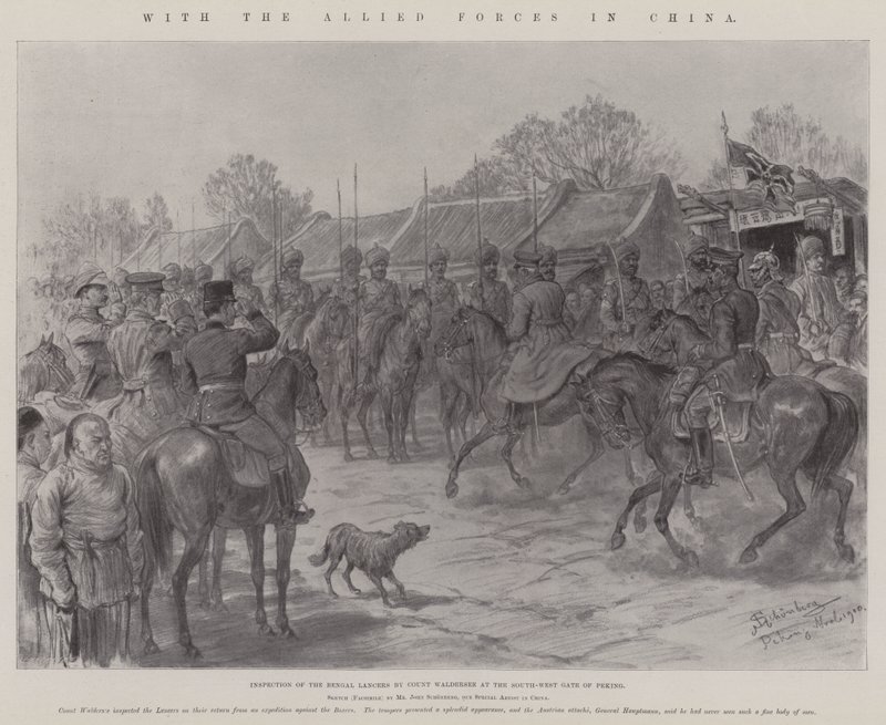 With the Allied Forces in China by Johann Nepomuk Schonberg
