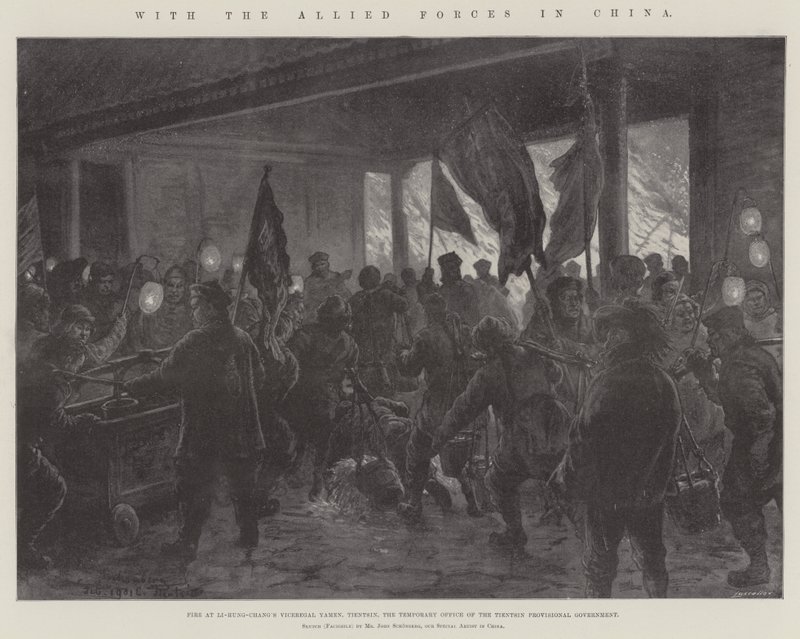 With the Allied Forces in China by Johann Nepomuk Schonberg