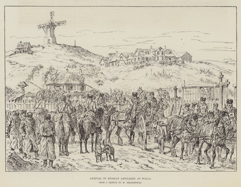 Arrival of Russian Artillery at Wilna by Johann Nepomuk Schonberg