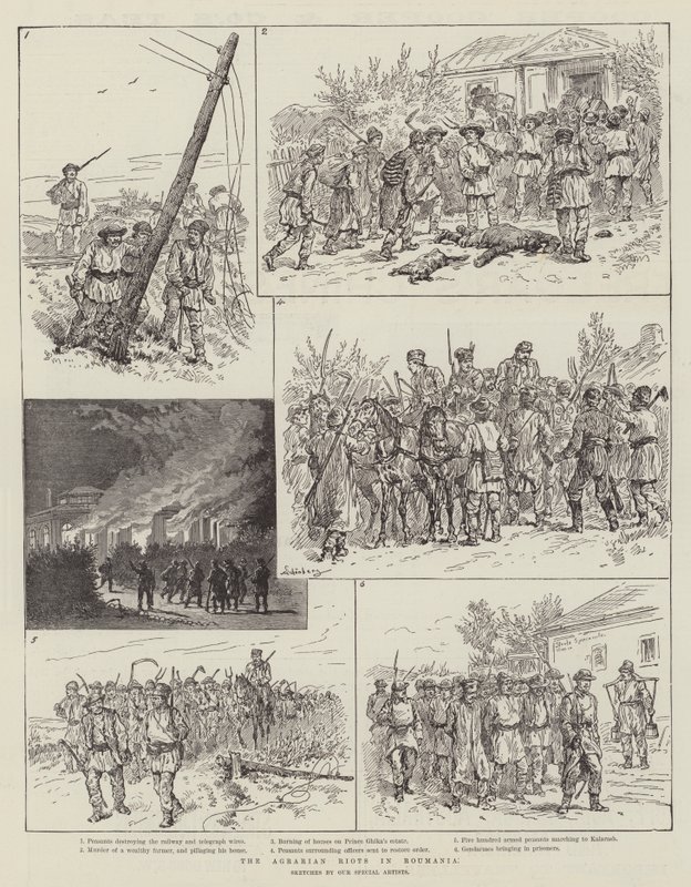 The Agrarian Riots in Romania by Johann Nepomuk Schonberg