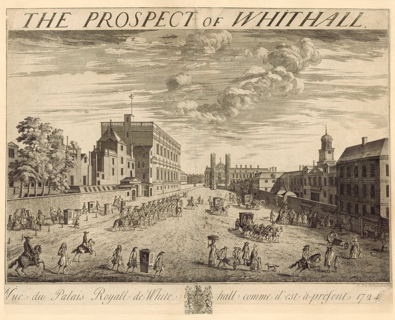 The Plan of Whitehall by Johannes Kip