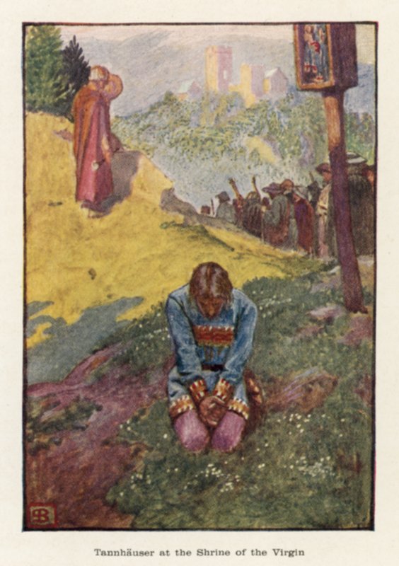 Tannhauser at the Shrine of the Virgin by John Byam Liston Shaw