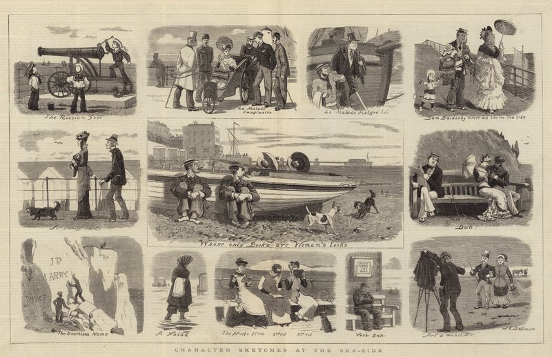 Character Sketches at the Sea-Side by John Charles Dollman