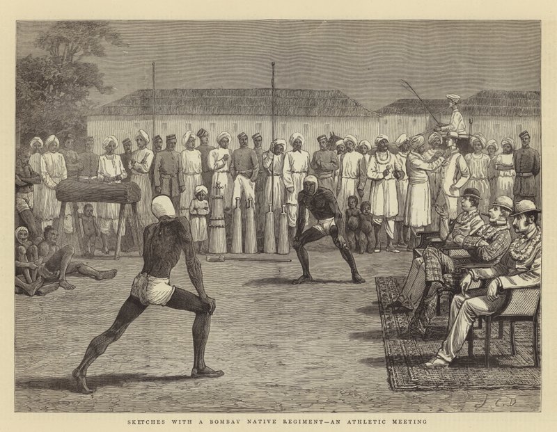 Sketches with a Bombay Native Regiment, an Athletic Meeting by John Charles Dollman