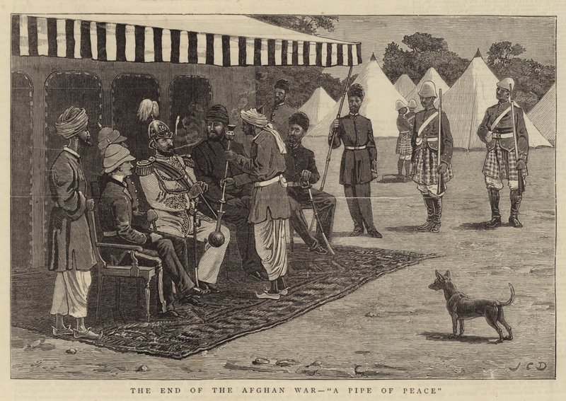 The End of the Afghan War, A Pipe of Peace by John Charles Dollman